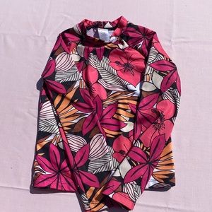 Gymboree floral rash guard
